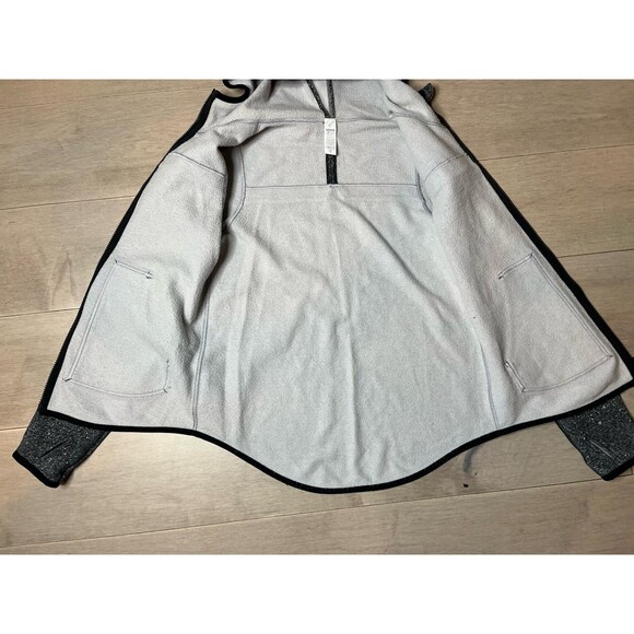 ivivva by lululemon Girls Hoodie Sweatshirt Jacket Sz 14 Fleece Zipper Black - Picture 11 of 14